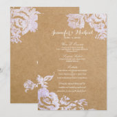 Elegante einfache moderne menükarte (Vorne/Hinten)