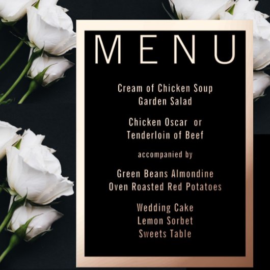 Elegante Einfache moderne Minimalistische Hochzeit Folieneinladung