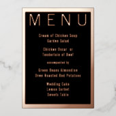 Elegante Einfache moderne Minimalistische Hochzeit Folieneinladung (Vorderseite)