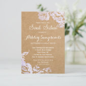 Elegante Einfache moderne Rose Blumengestelle Imit Einladung (Stehend Vorderseite)