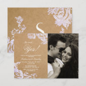 Elegante einfache moderne Rose Blumenkohl-Imitat S Einladung (Vorne/Hinten)