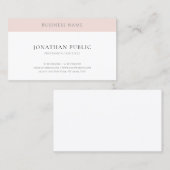 Elegante einfache moderne Vorlage Trendy Beruflich Visitenkarte (Vorne/Hinten)