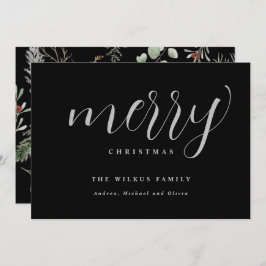 Elegante Einfache moderne Weihnachtskarte außerhal Feiertagskarte