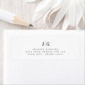 Elegante einfache Monogramm-Minimalistische Rückse (Insitu)