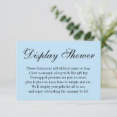 Elegante, einfache No Wrap Babydusche, Baby Blue (Stehend Vorderseite)