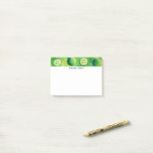 Elegante einfache Obstäpfel Personalisiert Post-it Klebezettel (Auf Schreibtisch)