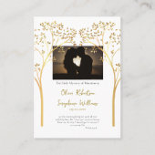 Elegante einfache orthodoxe Hochzeitskarte Platzkarte (Vorderseite)