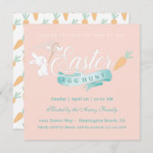 Elegante einfache Ostereierjagd Einladung (Vorne/Hinten)