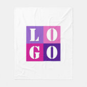 Elegante, einfache Personalisierte Hochzeit Fleecedecke (Vorderseite)