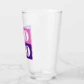 Elegante, einfache Personalisierte Hochzeit Glas (Links)