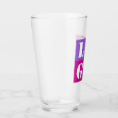 Elegante, einfache Personalisierte Hochzeit Glas (Rechts)