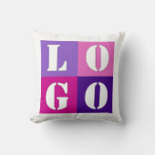 Elegante, einfache Personalisierte Hochzeit Kissen (Vorderseite)