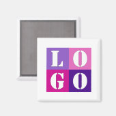 Elegante, einfache Personalisierte Hochzeit Magnet (Vorderseite/Rückseite)