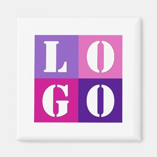 Elegante, einfache Personalisierte Hochzeit Magnet (Vorne)