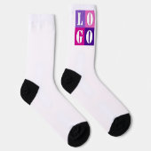 Elegante, einfache Personalisierte Hochzeit Socken (Rechts)