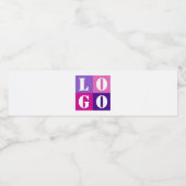 Elegante, einfache Personalisierte Hochzeit Wasserflaschenetikett (Einzelnes Label)