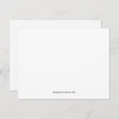 Elegante Einfache Personalisierte Mitteilungskarte (Vorne/Hinten)