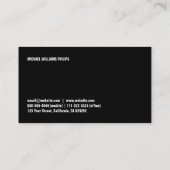 Elegante einfache professionelle Metallbrillo Visitenkarte (Rückseite)