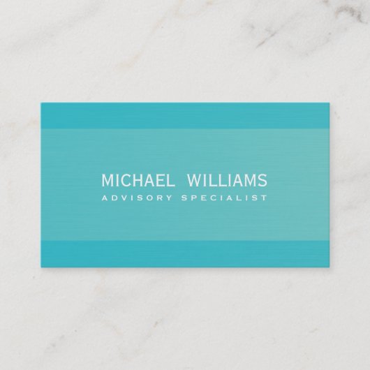 Elegante einfache professionelle Metallbrillo Visitenkarte (Vorderseite)