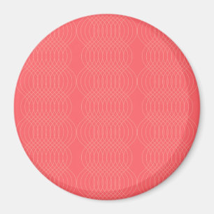Elegante, einfache, rote, moderne Linienführung Magnet