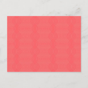 Elegante, einfache, rote, moderne Linienführung Postkarte