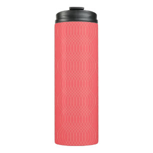 Elegante, einfache, rote, moderne Linienführung Thermosbecher