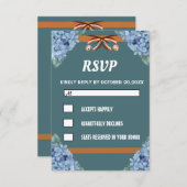 Elegante, einfache RSVP-Karte RSVP Karte (Vorne/Hinten)