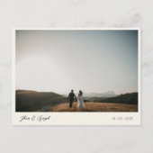 Elegante, einfache Save the Date Einladung Postkar Postkarte (Vorderseite)