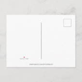 Elegante einfache Schwangerschaft Blütenblüte und Ankündigungspostkarte (Rückseite)