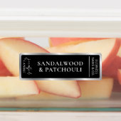 Elegante, einfache schwarz-silberfarbene Tamper-Ke Etiketten (Befestigt)