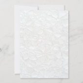 Elegante, einfache Schwarz-Weiß-Hochzeit Einladung (Rückseite)