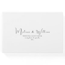 Elegante einfache Schwarz-Weiß-Hochzeit