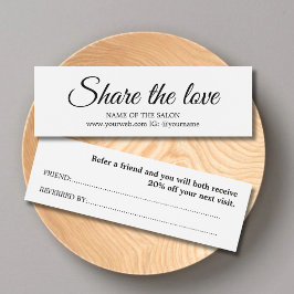 Elegante Einfache Schwarz-weiße Beauty Salon