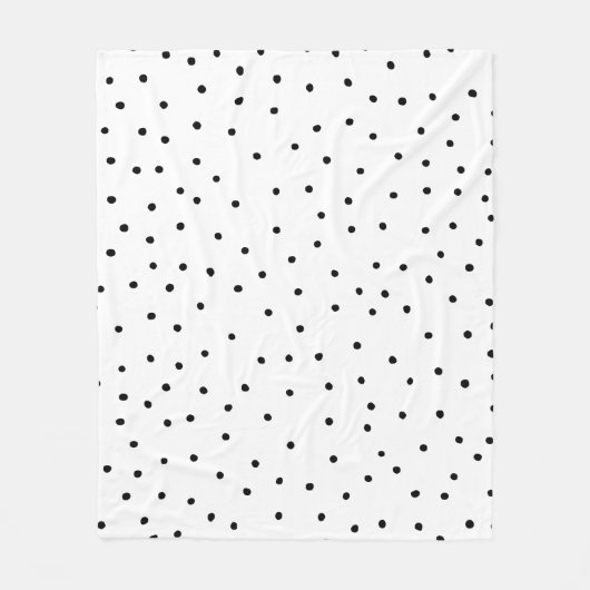 Elegante einfache Schwarz-weiße Fleecedecke (Vorderseite)