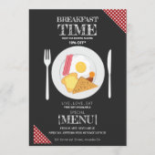 Elegante einfache Speisekarte, Speisekarte Menükarte (Vorderseite)