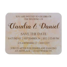 Elegante, einfache, staubige Pony-Hochzeit Magnet