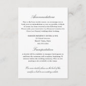 Elegante einfache Unterkünfte Transport QR Begleitkarte (Vorderseite)