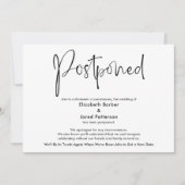 Elegante einfache, verspätete Hochzeitskarte Einladung (Vorderseite)