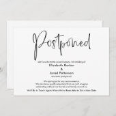 Elegante einfache, verspätete Hochzeitskarte Einladung (Vorne/Hinten)