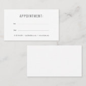 Elegante Einfache Visitenkarte Terminkarte (Vorne/Hinten)