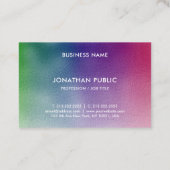 Elegante einfache Vorlage Moderne Minimalistische Visitenkarte (Rückseite)