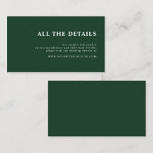 Elegante, einfache waldgrüne Hochzeit im Herbst De