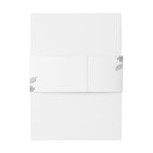 Elegante einfache Wasserfarben Lila Orchideen Hoch Einladungsbanderole (Rückseitenbeispiel)