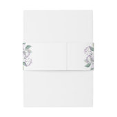 Elegante einfache Wasserfarben Lila Orchideen Hoch Einladungsbanderole (Rückseitenbeispiel)