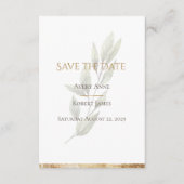 Elegante Einfache Wasserfarben Save The Date (Vorderseite)