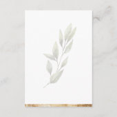 Elegante Einfache Wasserfarben Save The Date (Rückseite)