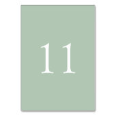 Elegante einfache Wasserfarbenhochzeit | TISCHNUMM Tischnummer (Rückseite)