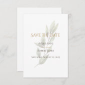 Elegante einfache Wasserfarbenwelt Moderne Save The Date (Vorne/Hinten)