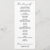 Elegante einfache zeitgenössische Typografie Schwa Programm (Rückseite)