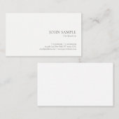 Elegante einfacher Entwurfberufliche Visitenkarte (Vorne/Hinten)